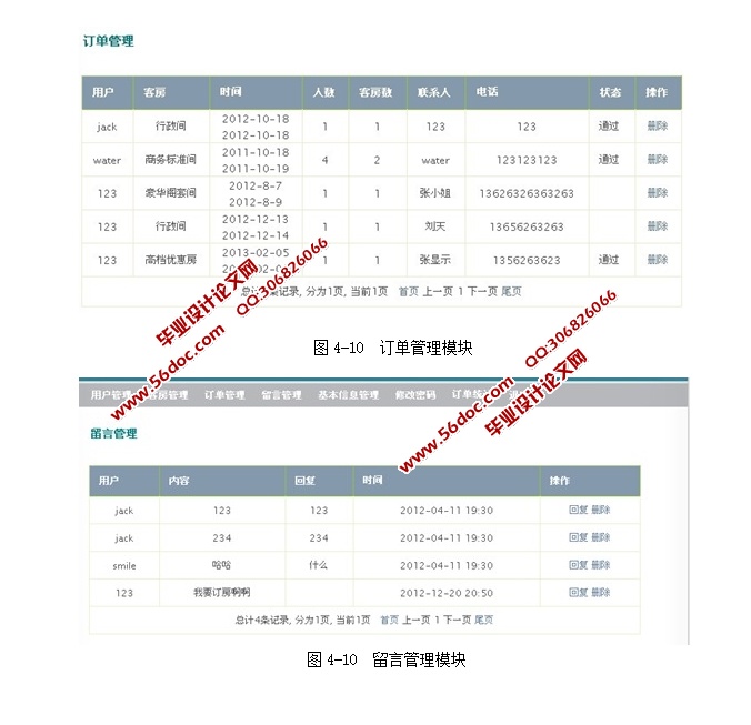 基于JavaEE的酒店管理系统的设计与实现(Struts,Hibernate,MySQL)