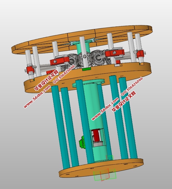 基于缩放变形机构的桌面装饰机械的设计(含CAD零件装配图,SolidWorks三维图)