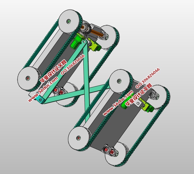 反平行四边形轮式移动机器人的设计(含CAD图,SolidWorks三维图)