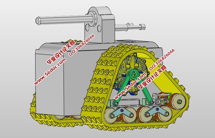 一种便携式侦查机器人的研究(含CAD零件装配图,SolidWorks,IGS三维图)