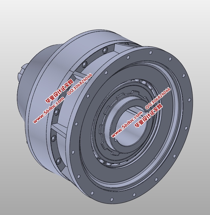 CS20机型机器人关节谐波传动装置设计(含CAD图,SolidWorks三维图)