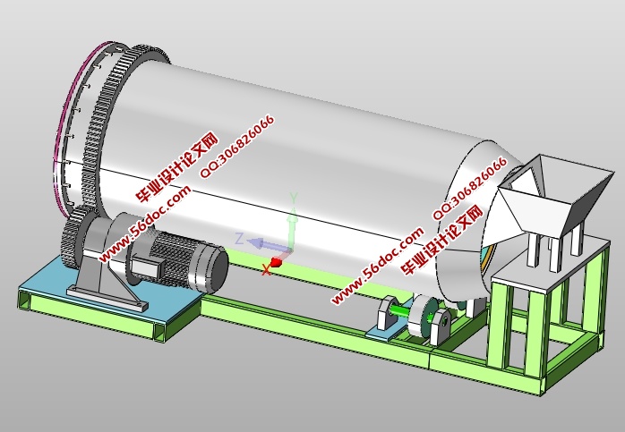 大豆滚筒清选机传动结构设计(含CAD零件装配图,SolidWorks,IGS三维图)