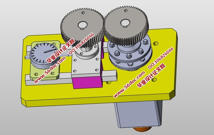 直齿圆柱齿轮误差测量装置设计(含CAD零件装配图,SolidWorks三维图)