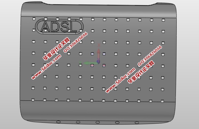 ADSL面壳注塑模具设计(含CAD零件装配图,SolidWorks三维图)