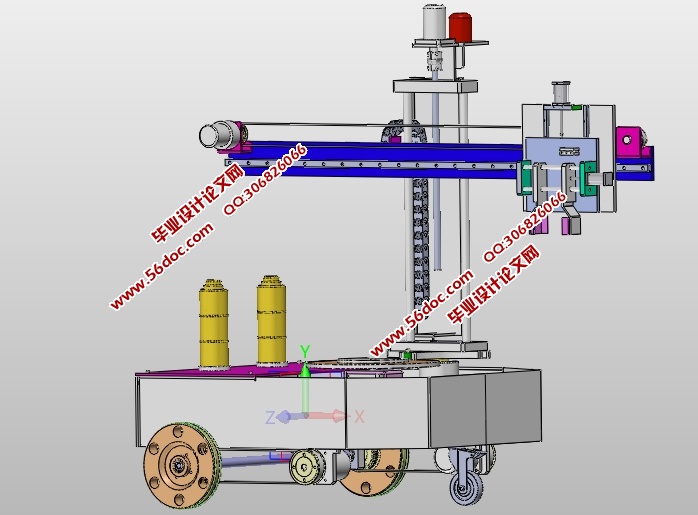 自动堆垛式载运机器人的设计(CAD图,SolidWorks,STEP,IGS三维图)