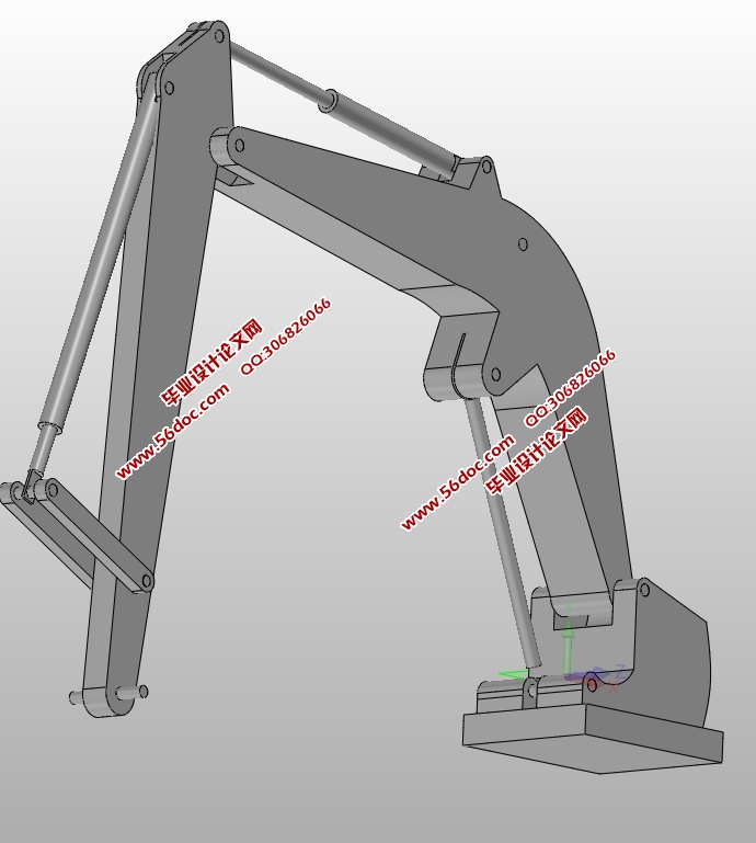 固定式煤炭采样机采掘臂设计(含CAD零件装配图,SolidWorks三维图)