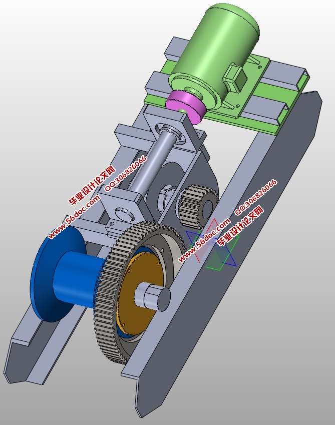 建筑卷扬机传动机构设计(含CAD零件装配图,SolidWorks三维图)