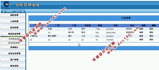 仓库管理系统的设计与实现(ASP.NET,SQL)