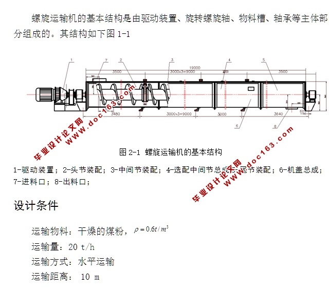螺旋运输机机械结构设计(含CAD零件装配图,STEP,SolidWorks三维图)