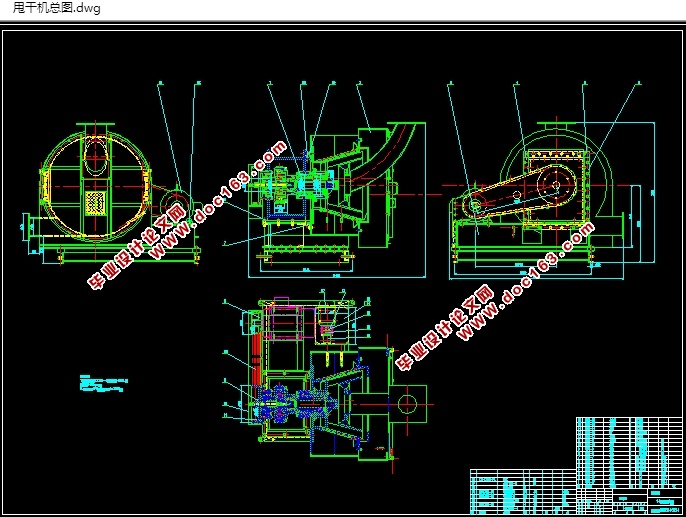 油井钻井用甩干机结构设计(含CAD图,SolidWorks三维图)