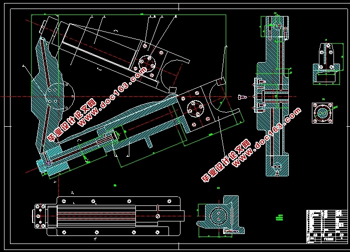 数控卧式镗铣床机械手运动机构设计(含CAD装配图,SolidWorks三维图)