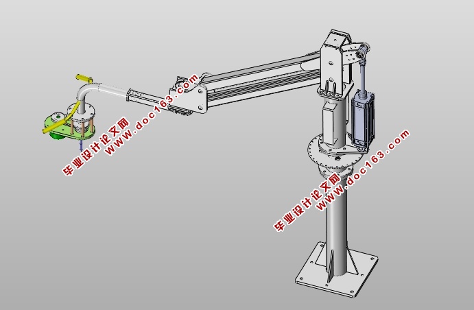 关节式钻床设计(含CAD零件装配图,SolidWorks三维图)