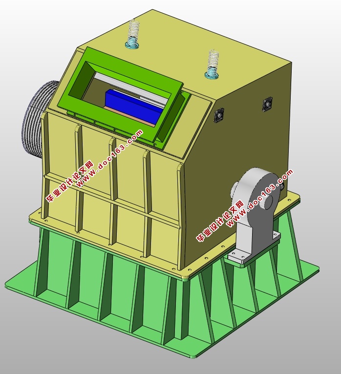 反击式破碎机的设计(含CAD零件装配图,STEP,x_t,SolidWorks三维图)