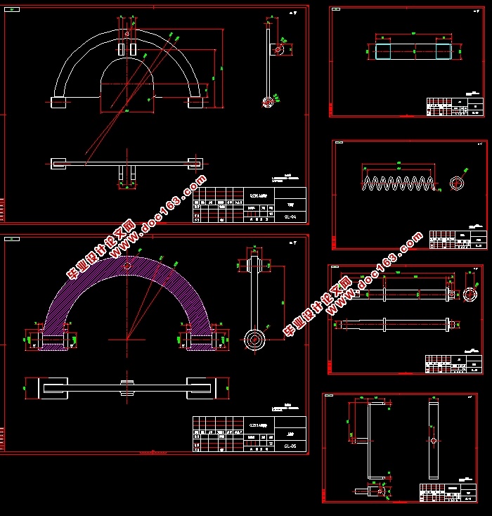 汽车双横臂独立悬架的设计(含CAD零件装配图,IGS,SolidWorks三维图)
