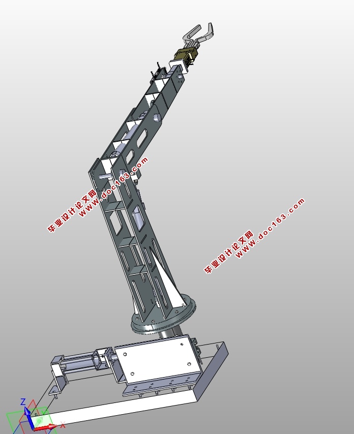 送料机械手的设计(含CAD零件装配图,IGS,SolidWorks三维图)