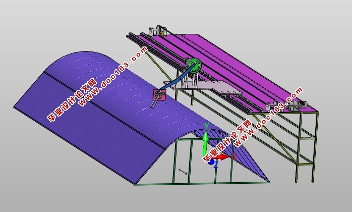 温室大棚除雪装置设计(含CAD零件装配图,IGS,SolidWorks三维图)
