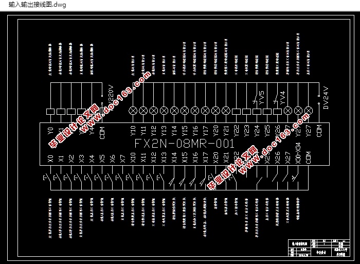 组合机床液压系统设计及PLC控制(含CAD液压原理图接线图)