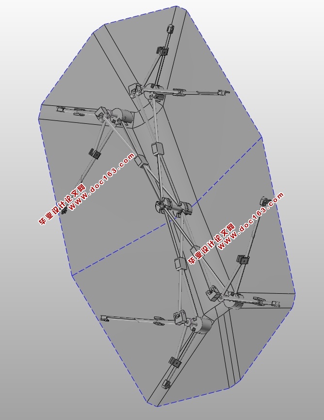 汽车遮阳伞总体设计(含CAD零件装配图,STEP,SolidWorks三维图)