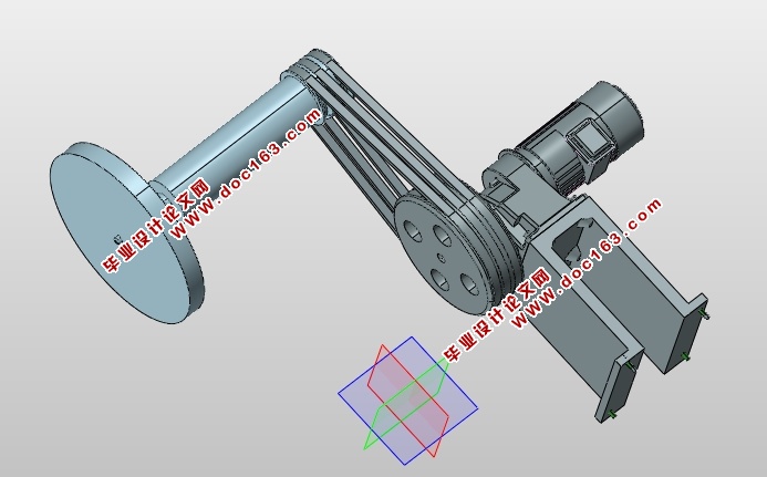 悬臂单支撑传动结构总体设计(含CAD零件装配图,SolidWorks,PROE三维图)