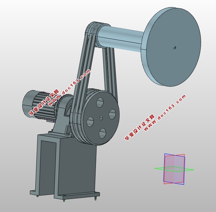 悬臂单支撑传动结构总体设计(含CAD零件装配图,SolidWorks,PROE三维图)