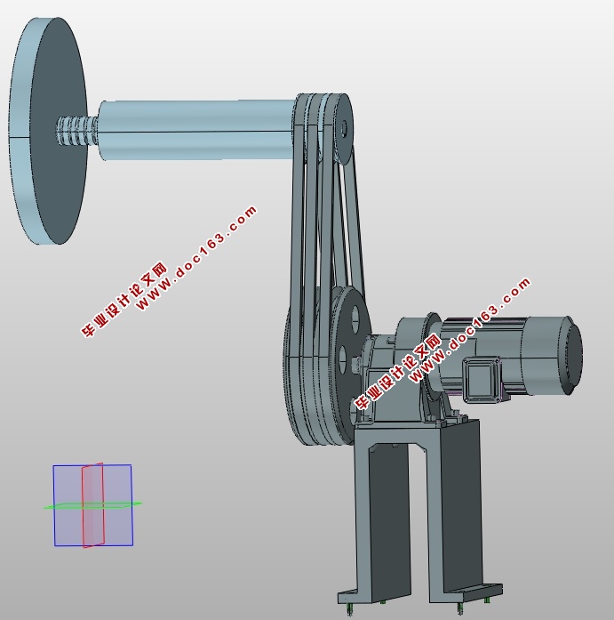 悬臂单支撑传动结构总体设计(含CAD零件装配图,SolidWorks,PROE三维图)