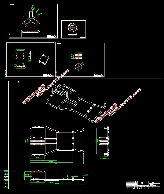爬楼梯机器人小车设计(含CAD零件图装配图,SolidWorks三维图)