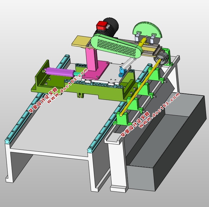 棒料切割机的设计(含CAD零件装配图,SolidWorks三维图)