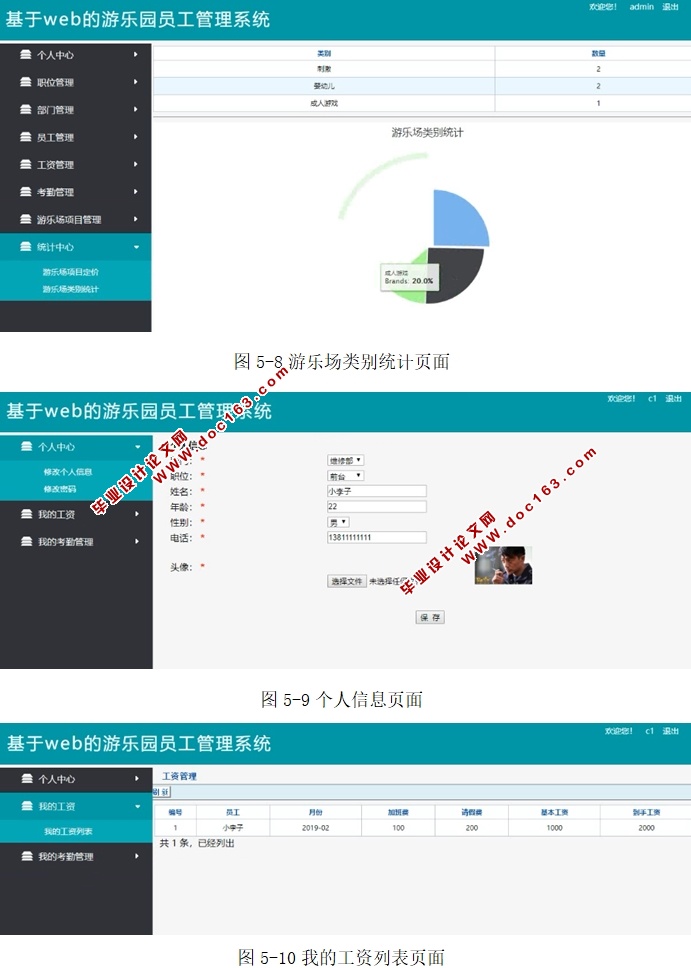 基于web的游乐园员工管理系统的设计与实现(SSM,MySQL)