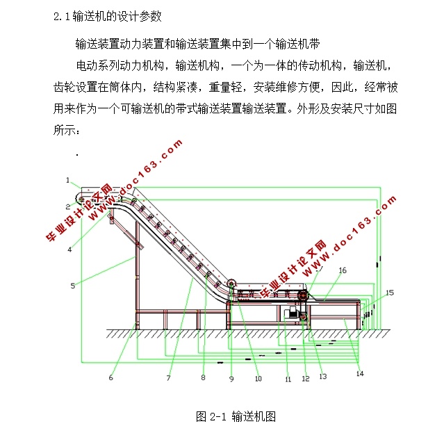 一种农产品输送机的机电设计(含CAD零件图装配图)