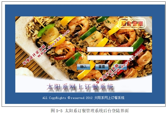 太阳系订餐管理系统的设计与实现(JSP,MySQL)
