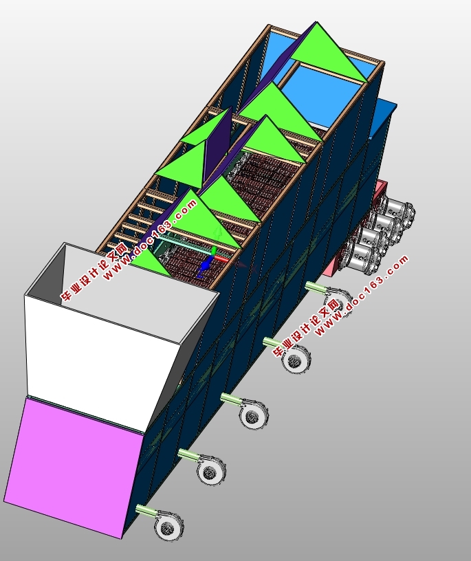 篦冷机的设计(含CAD零件图装配图,STEP三维图,SolidWorks三维图)