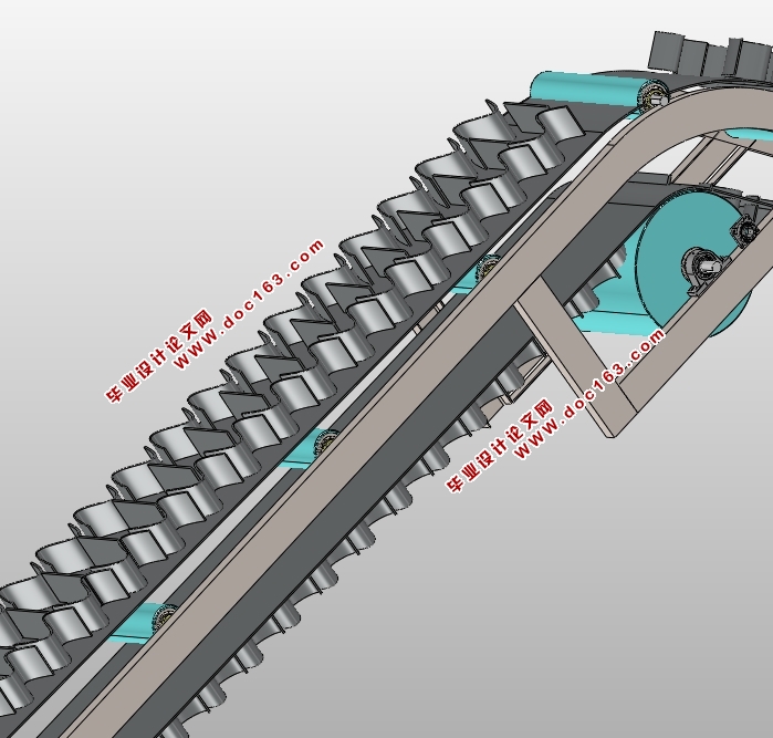 波状挡边带式输送机的设计(含CAD图,STEP,IGS三维图,SolidWorks三维图)