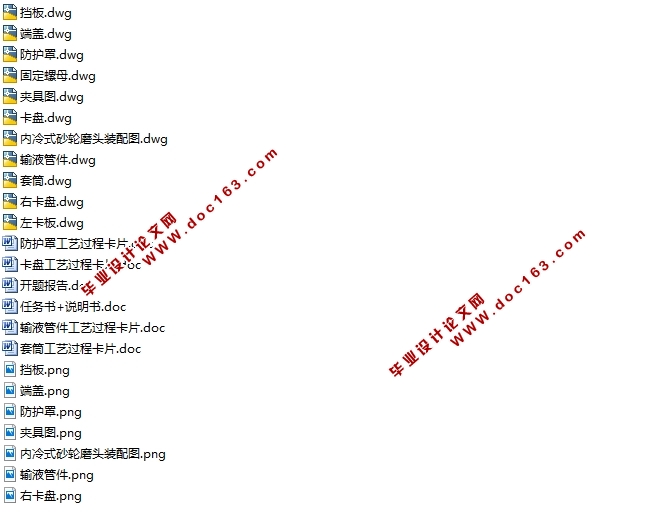 内冷式砂轮的机床附件结构设计及工艺设计(含CAD零件图装配图,工艺卡)