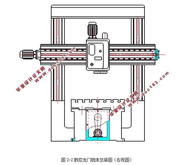 轻型龙门铣床XKQ2010×30设计(含CAD零件图装配图,CAXA图)