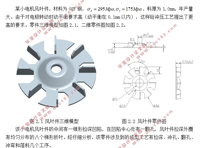 风叶件冲压工艺与模具设计(含CAD图,PROE三维图)