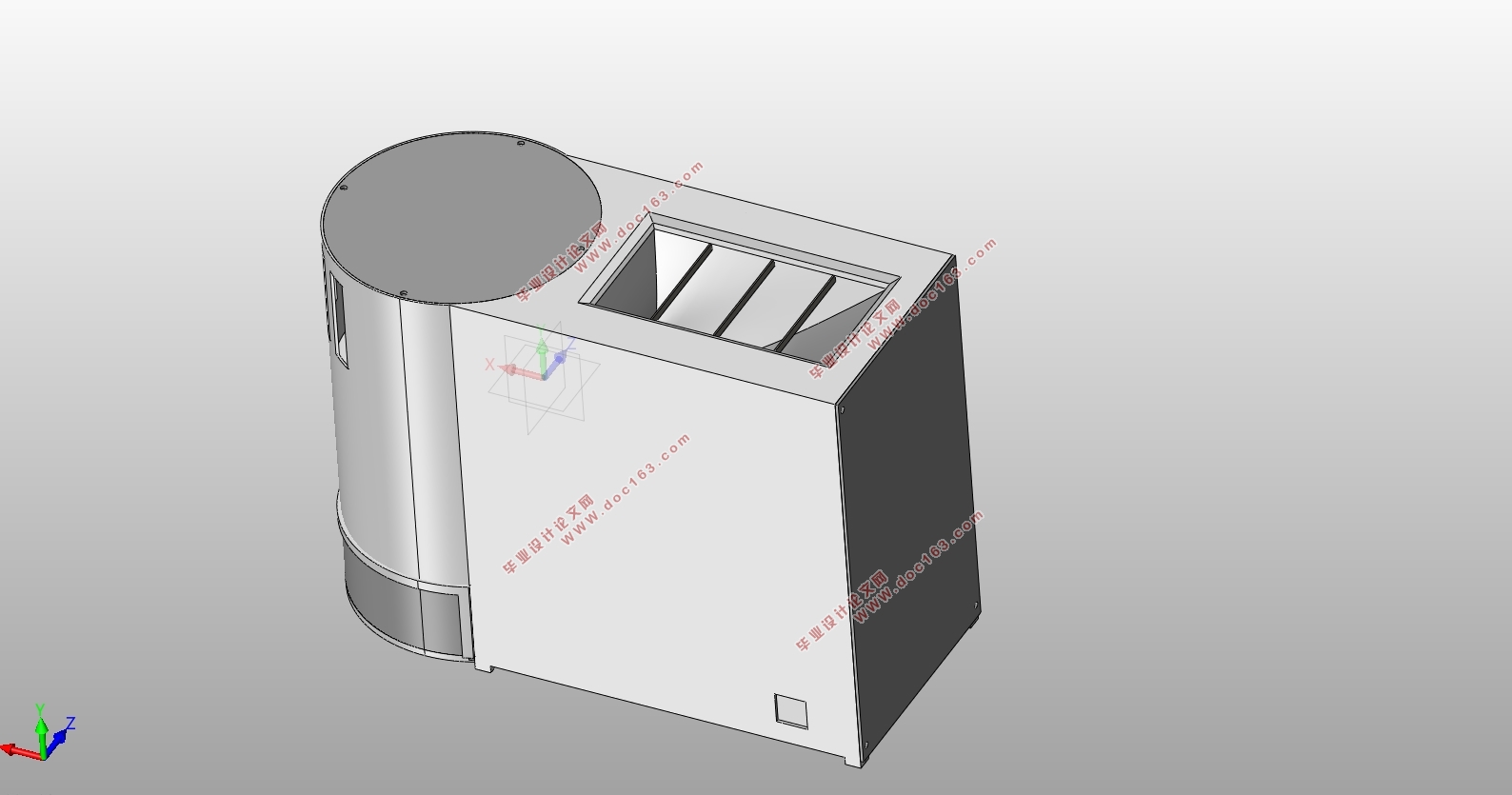 黑板擦清洁器关键技术开发与结构设计(含SolidWorks三维图)