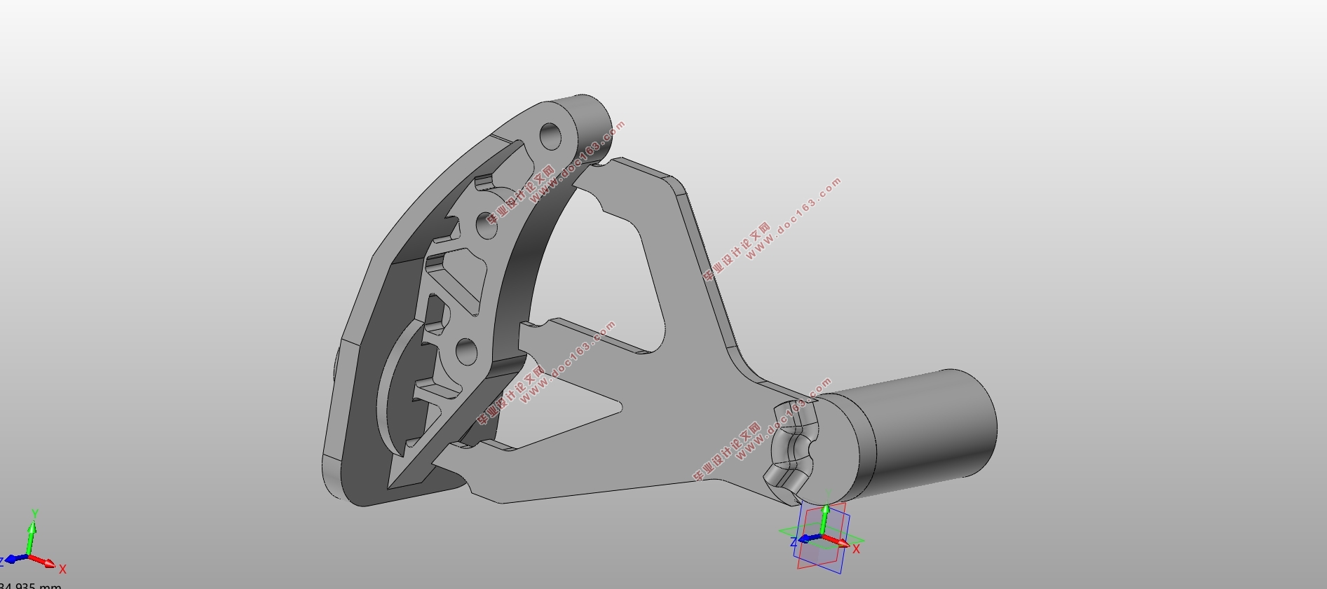 发动机悬挂支架压铸成形工艺分析及模具设计(含CAD图,SolidWorks三维图)
