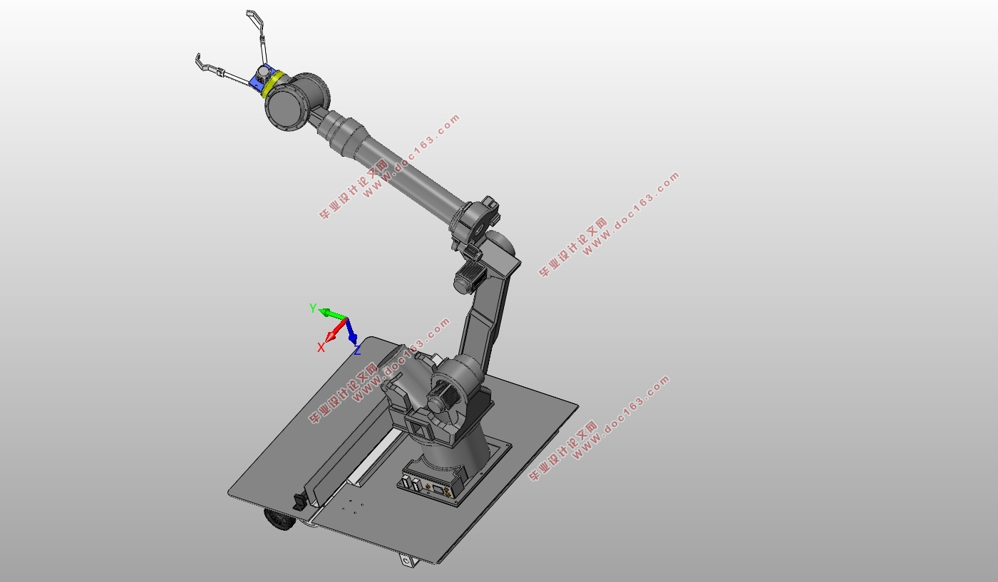 共享单车智能泊车机器人结构设计与分析(含CAD图,SolidWorks三维图)