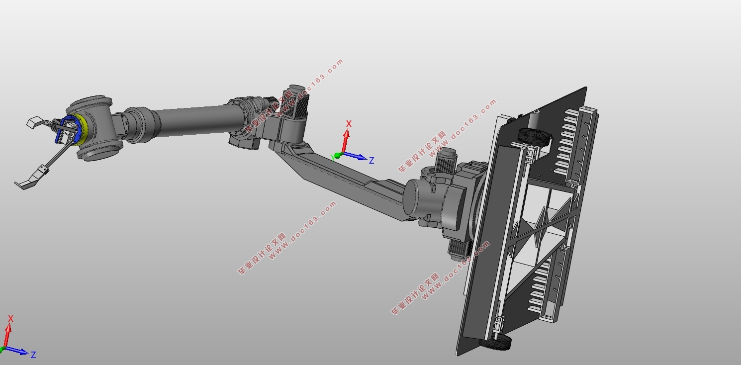 共享单车智能泊车机器人结构设计与分析(含CAD图,SolidWorks三维图)