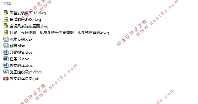 苏州港航酒店通风空调工程施工组织设计(含CAD图,预算表)