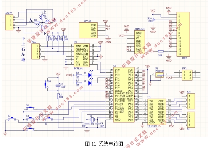 基于单片机的太阳光跟踪系统设计(附实物图,系统电路图,程序清单)