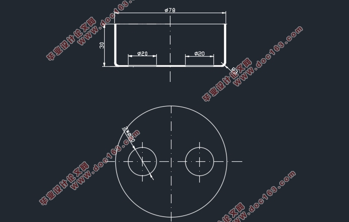 两孔油底壳冲压工艺与模具设计(含CAD零件图装配图)
