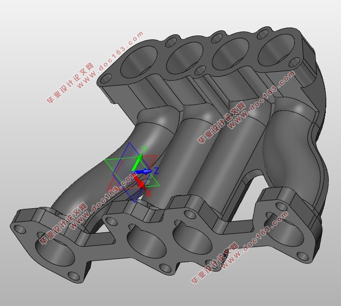 汽车进气歧管下壳模具结构设计及其成型过程CAE分析(含CAD图,SolidWorks三维图)