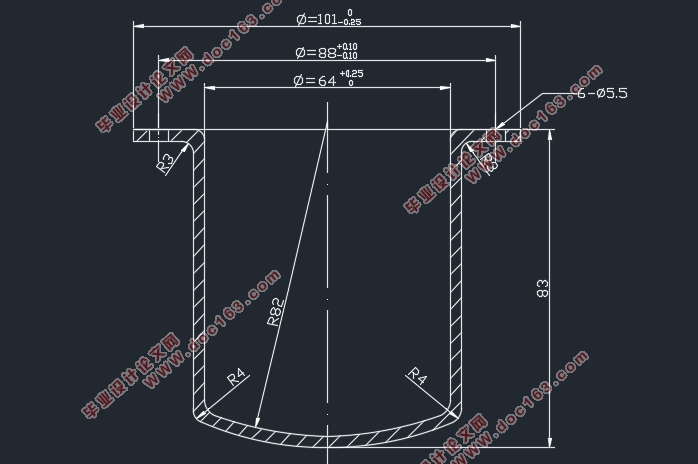 圆形罩冲压工艺与模具设计(含CAD零件图装配图)