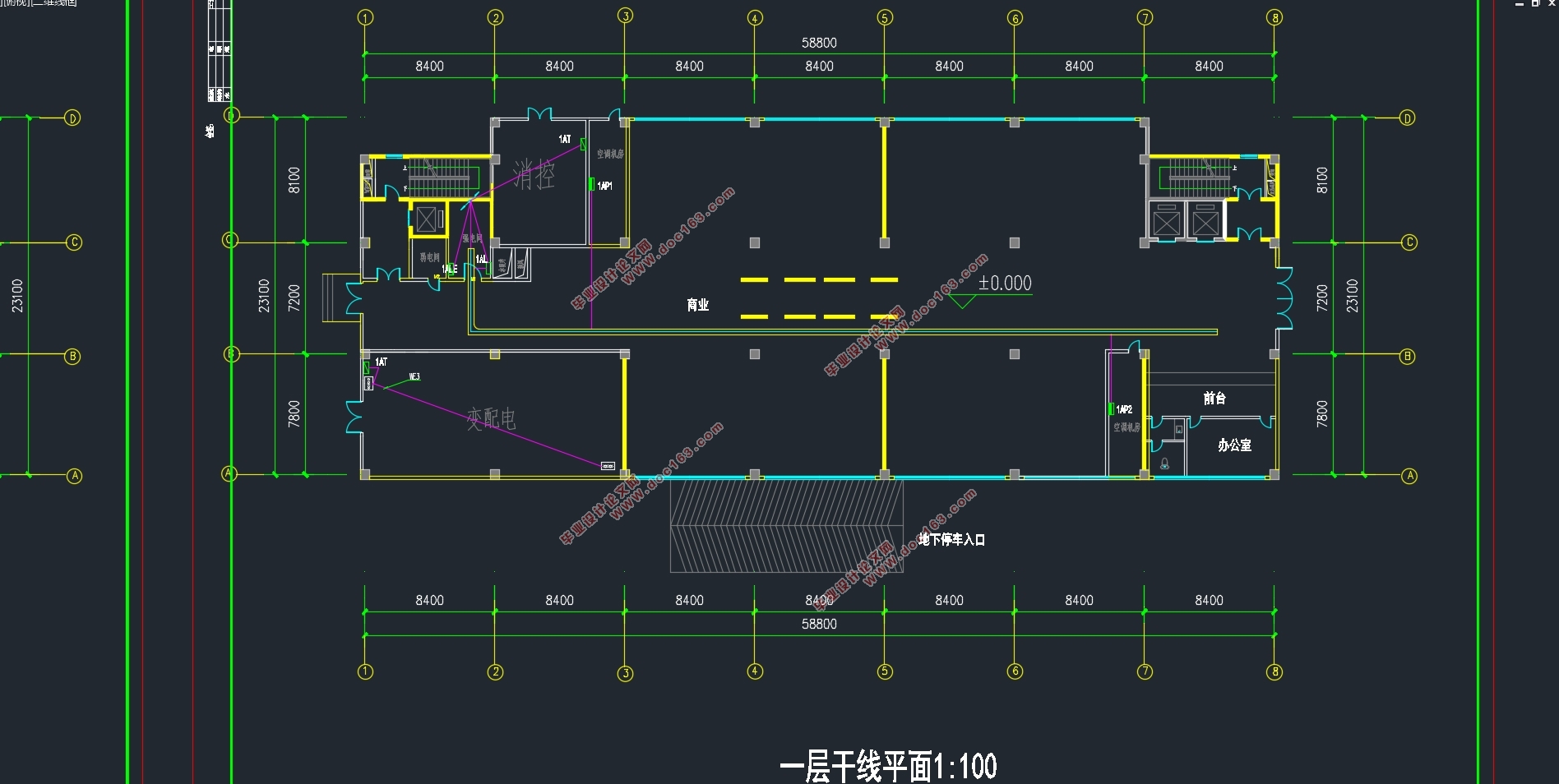 江宁酒店式公寓(二类高层建筑)电气设计(附CAD电气图)