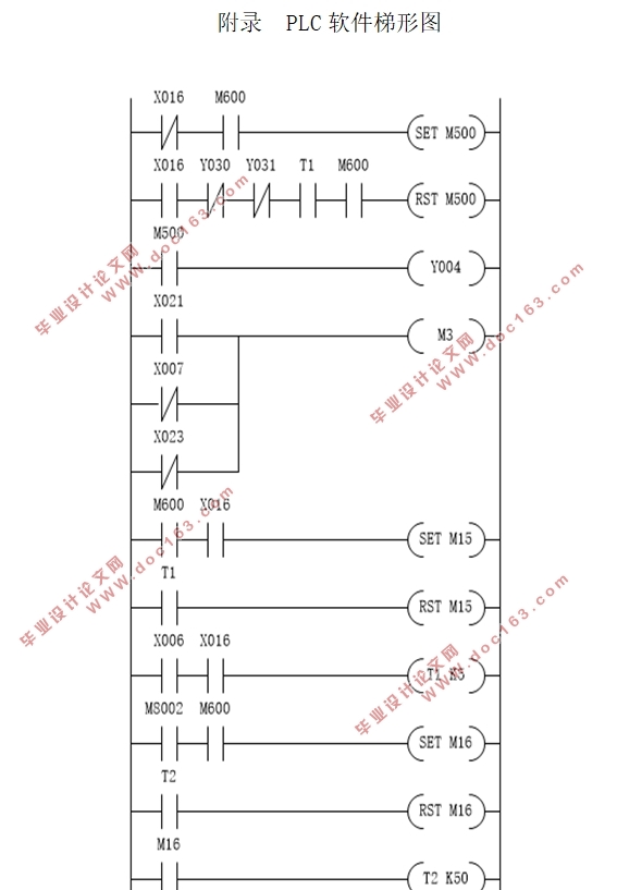 交流变频调速医用电梯电气拖动系统设计(附CAD图,PLC梯形图)