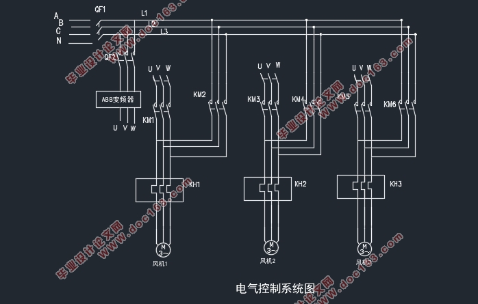 变压器风冷控制系统设计(附CAD电气控制系统图,PLC梯形图)