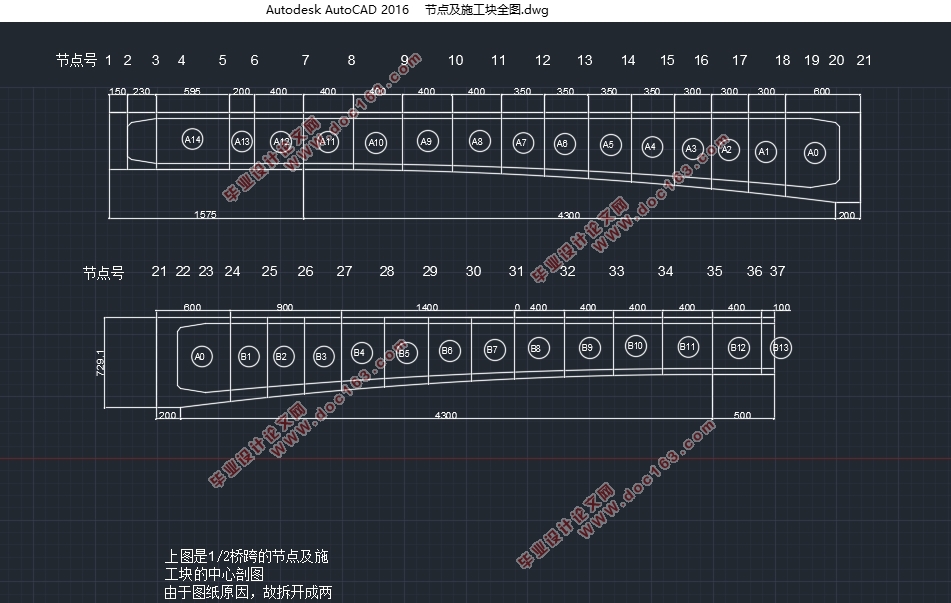 某60+100+60m连续梁桥施工过程内力分析(含CAD图,Midas模型)