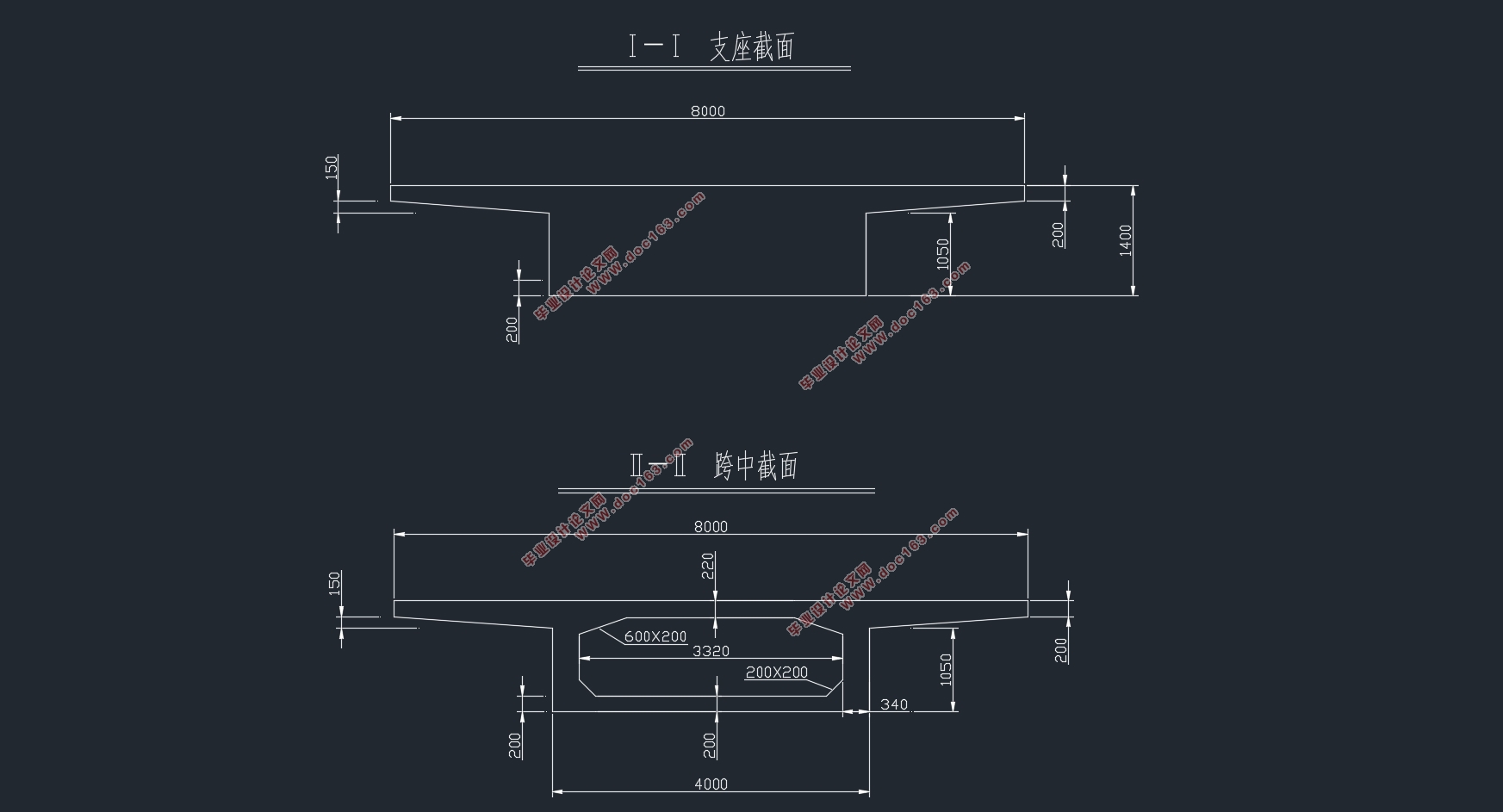5×25m全预应力混凝土连续梁桥设计与计算(含CAD图)