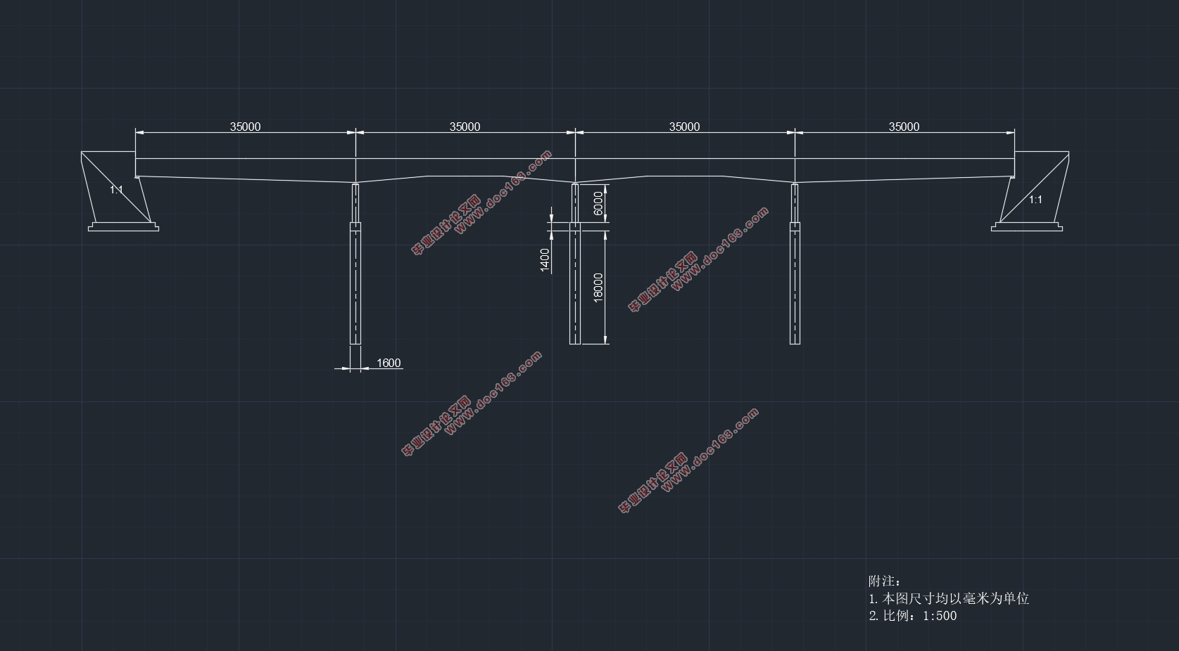 G4高速公路T梁桥结构设计(含CAD图)